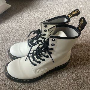 White Doc Martens 1460